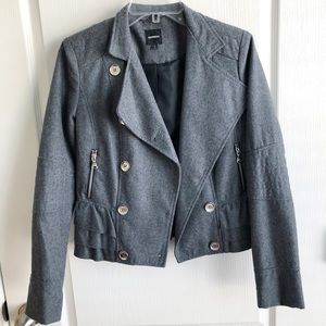 Express Gray Wool Jacket
